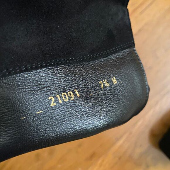 Stuart Weitzman 5050 Over The Knee Black Suede Boots 7.5 - Picture 4 of 11